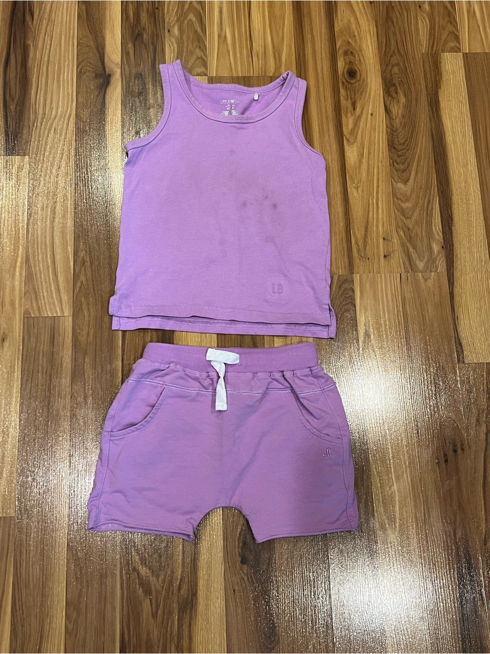 Little Bipsy purple shorts and tank set